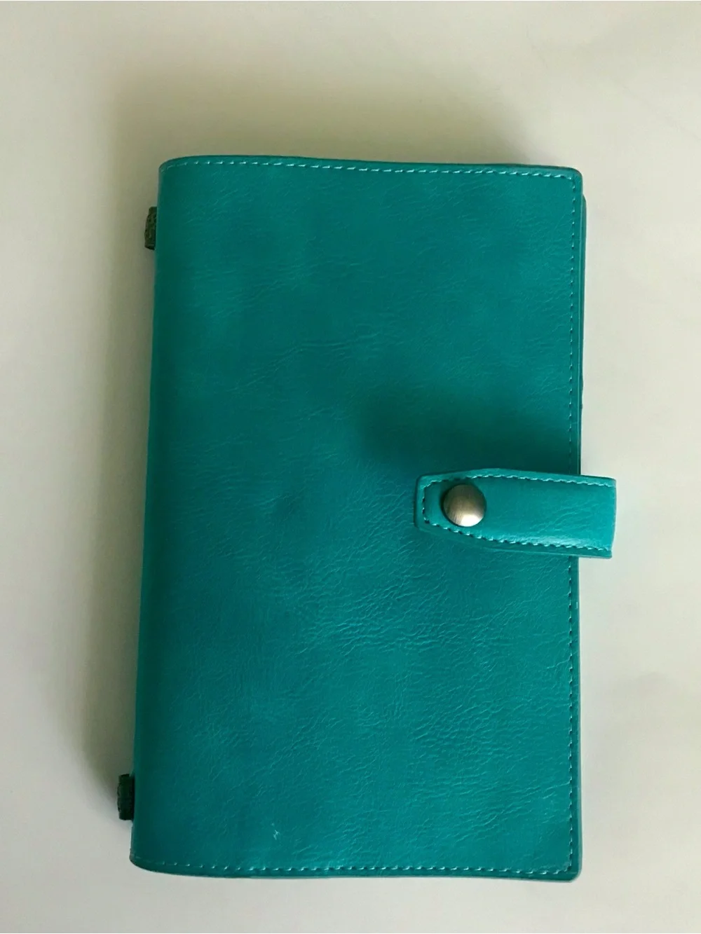 Teal Button-Closure Journal Cover for Home & Office